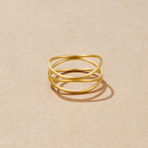 LUNARIA - ANELLO “INFINITO” (PLACCATO ORO)